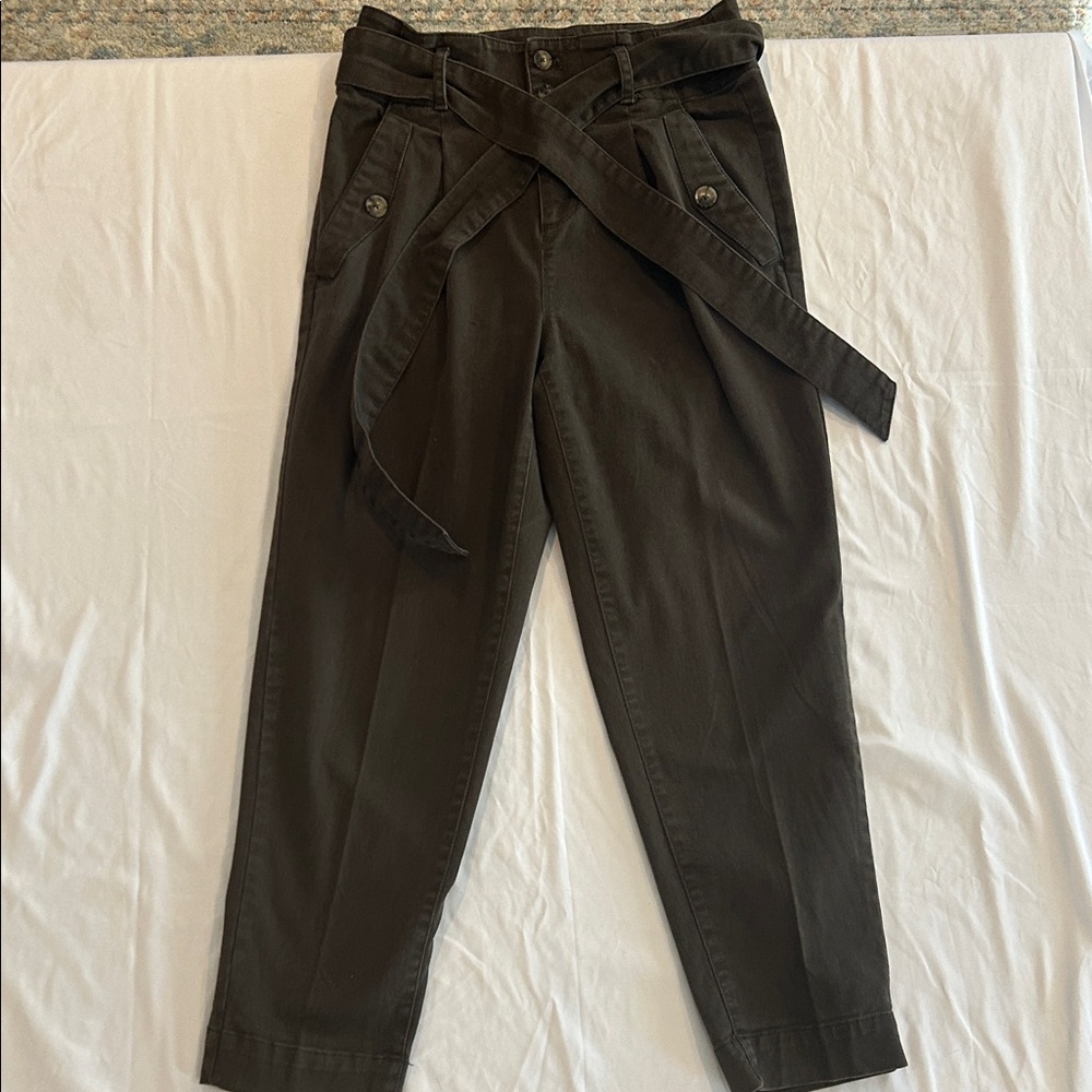 LOFT Dark Olive Trousers